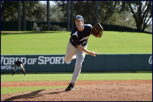 Jim Kearschner spins a gem at Disney Stadium.